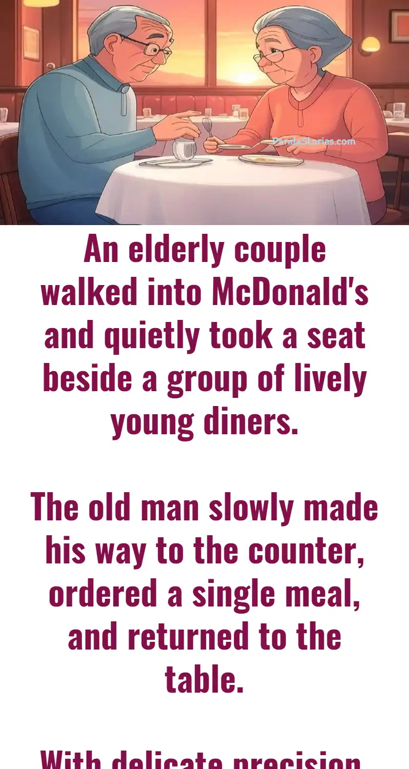elderly couple dinner teeth joke