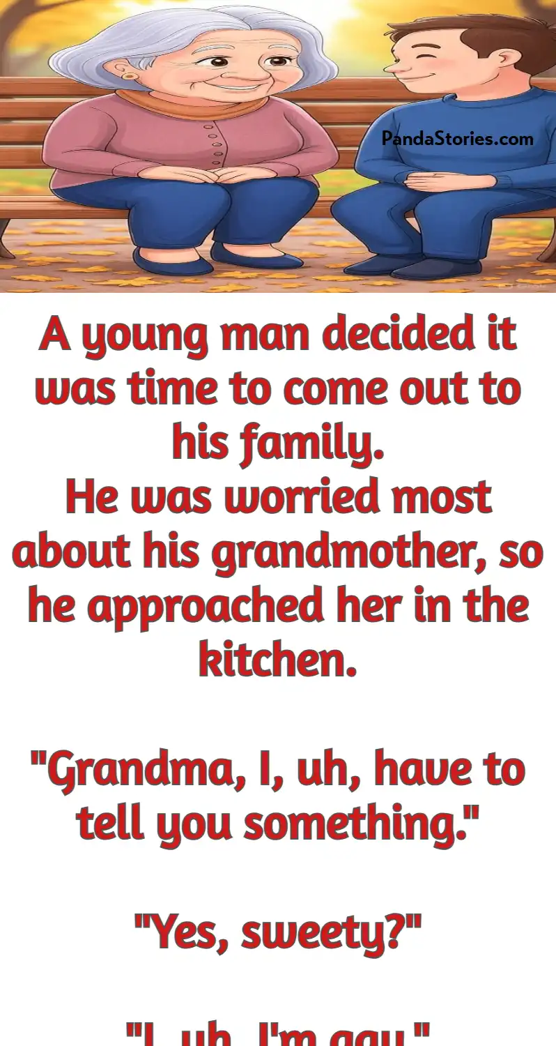 grandma grandson gay cooking joke
