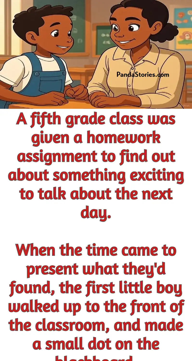 small dot on blackboard student teacher Joke