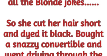 blonde hair cut sheep dog farmer funny joke