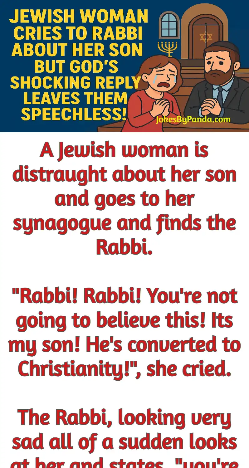 rabbi mother son converted god joke
