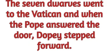 dwarf and pope and nun funny joke story